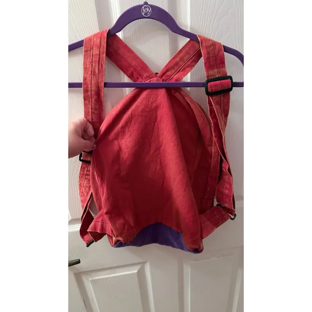 Colorful Handmade Patchwork Boho Backpack 🎨